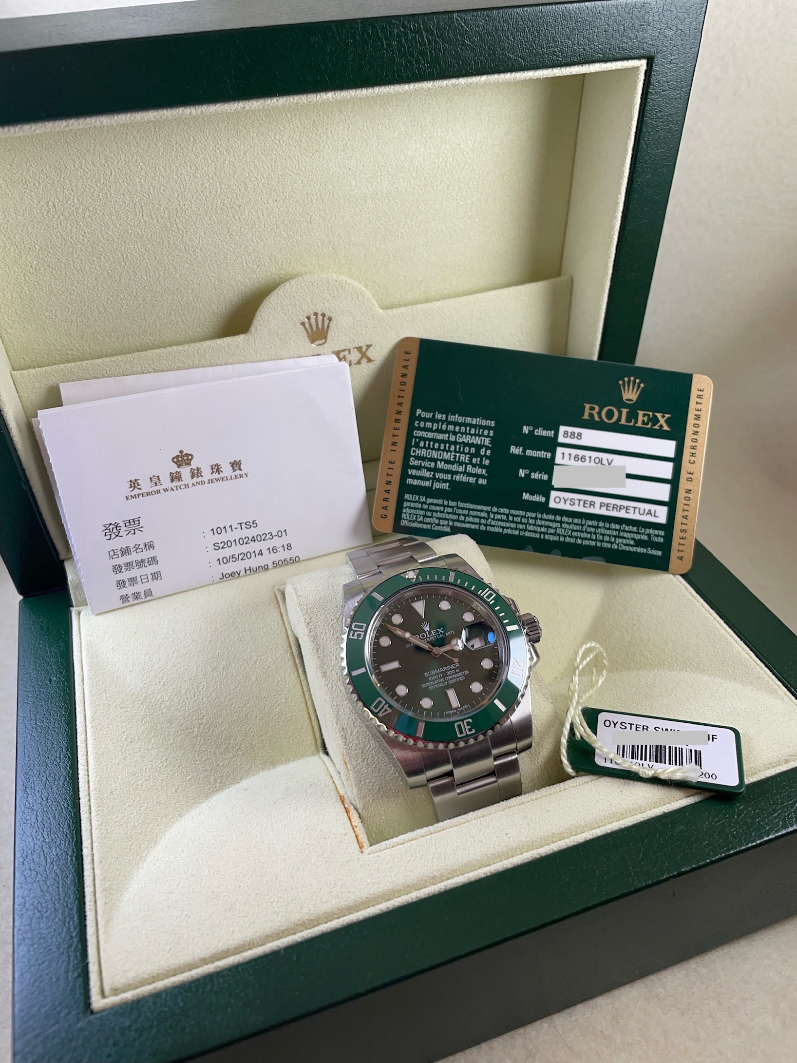 Rolex Submariner #116610LV "Hulk" Collector Set - Image 6