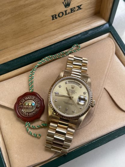 Rolex Day-Date President #18238 Unpolished, Factory Diamond Dial - Image 6