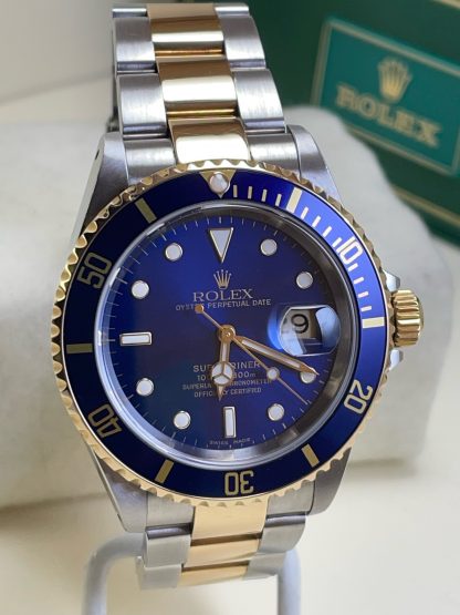 Rolex Submariner Two-Tone #16613 “Bluesy” –Y Serial- Box and Papers