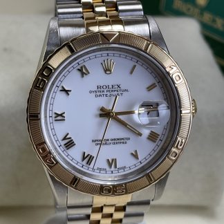 Rolex Datejust 2-Tone #16263 "Thunderbird" White Roman Dial