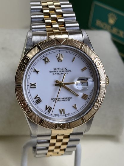 Rolex Datejust 2-Tone #16263 "Thunderbird" White Roman Dial