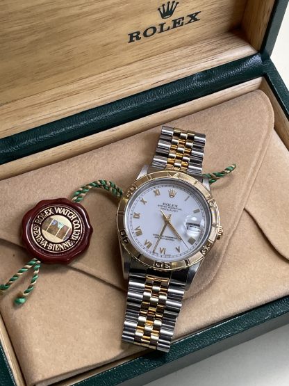 Rolex Datejust 2-Tone #16263 "Thunderbird" White Roman Dial - Image 7