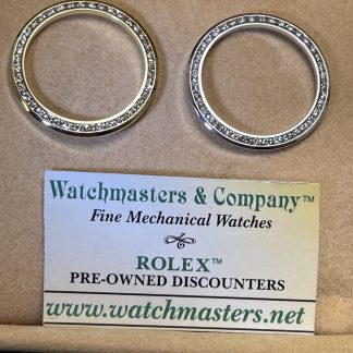 Ladies Custom 1.0 ct Channel-set Diamond Bezel Upgrade