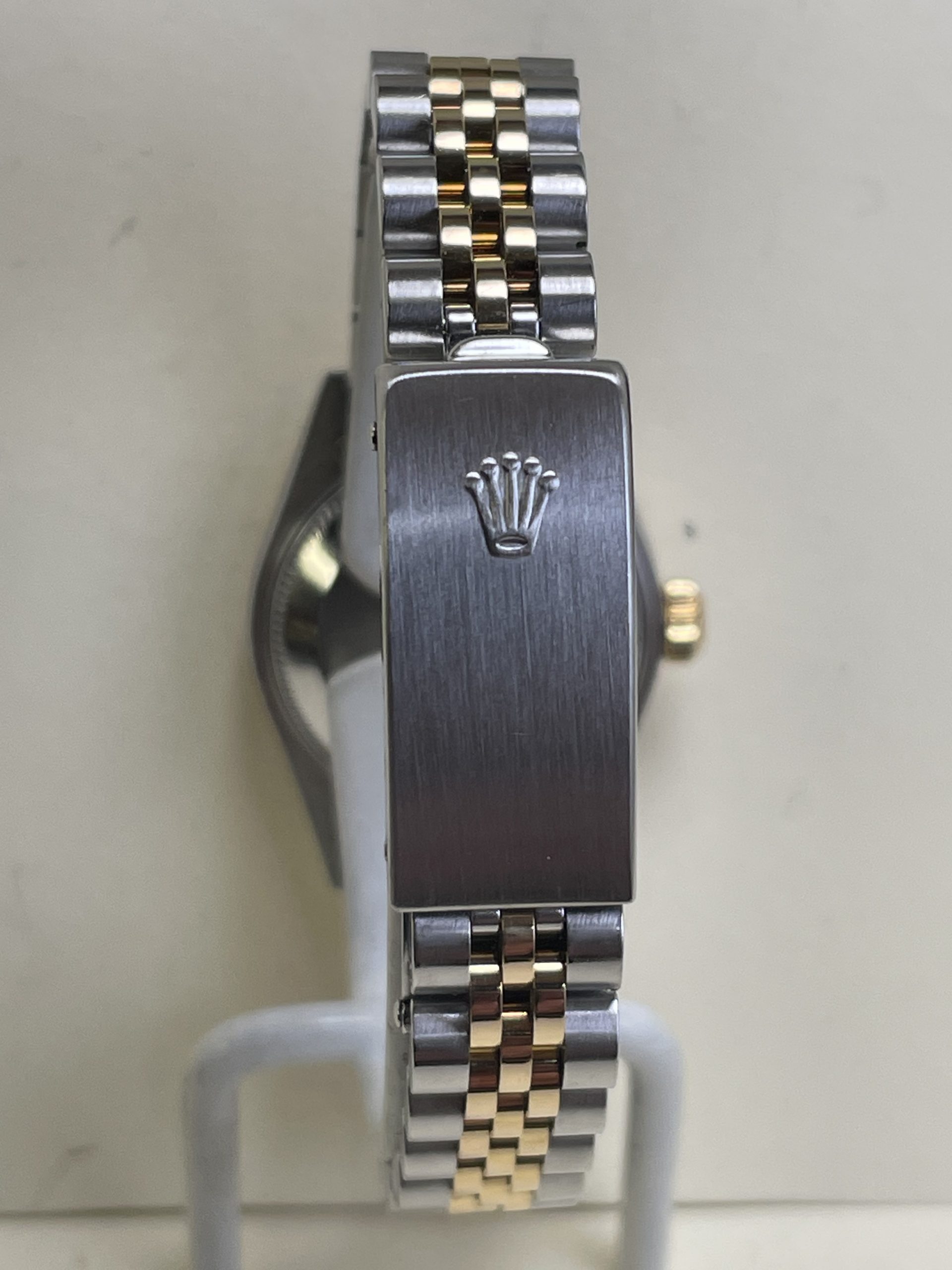 Rolex 2-Tone Ladies Datejust #69173 – Champagne Tapestry Dial - Image 2