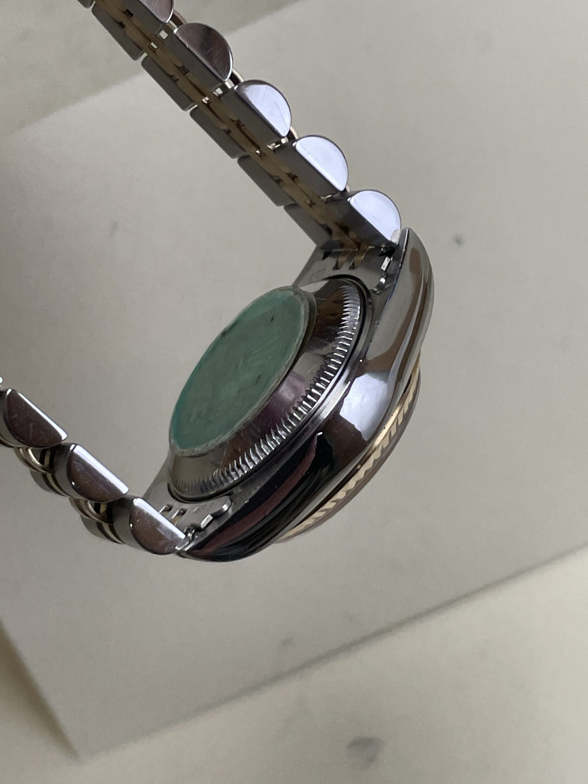 Rolex 2-Tone Ladies Datejust #69173 – Champagne Tapestry Dial - Image 4