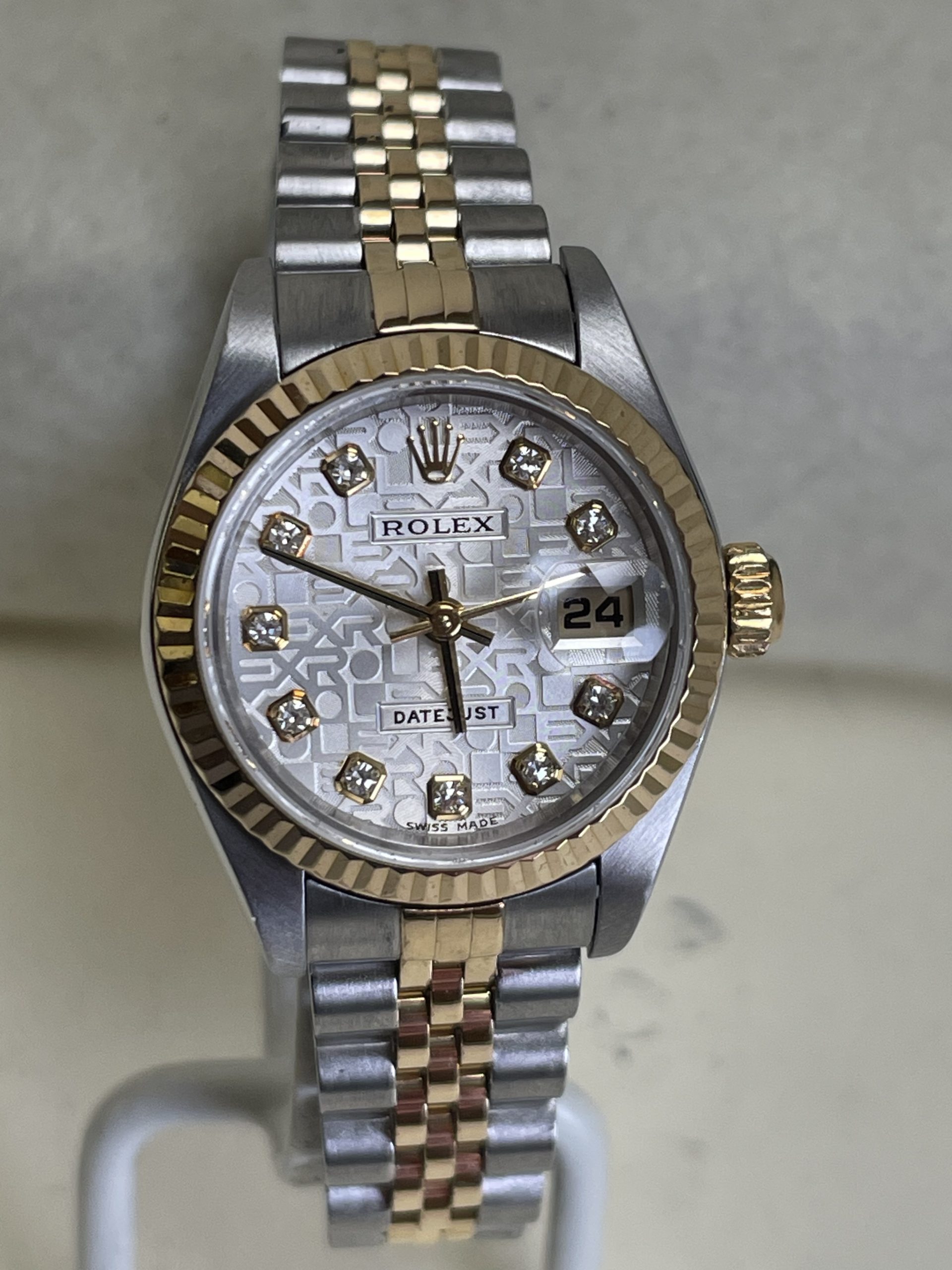 Ladies Rolex 2-Tone Datejust #79173 – Factory Diamond Anniversary Dial