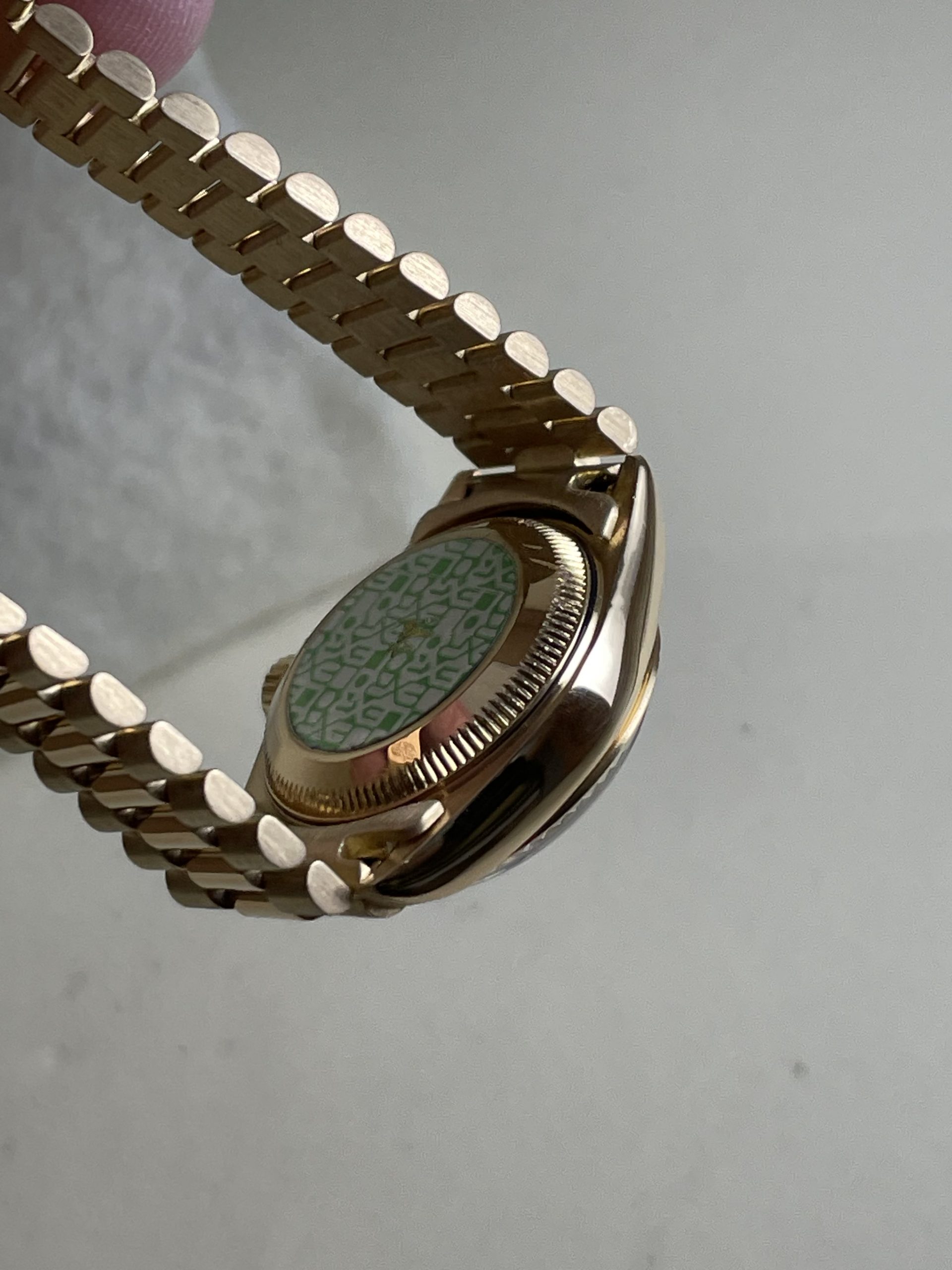 Ladies Rolex Datejust “President” #69178 with Diamond Dial -18K Yellow Gold. Box & Papers - Image 3