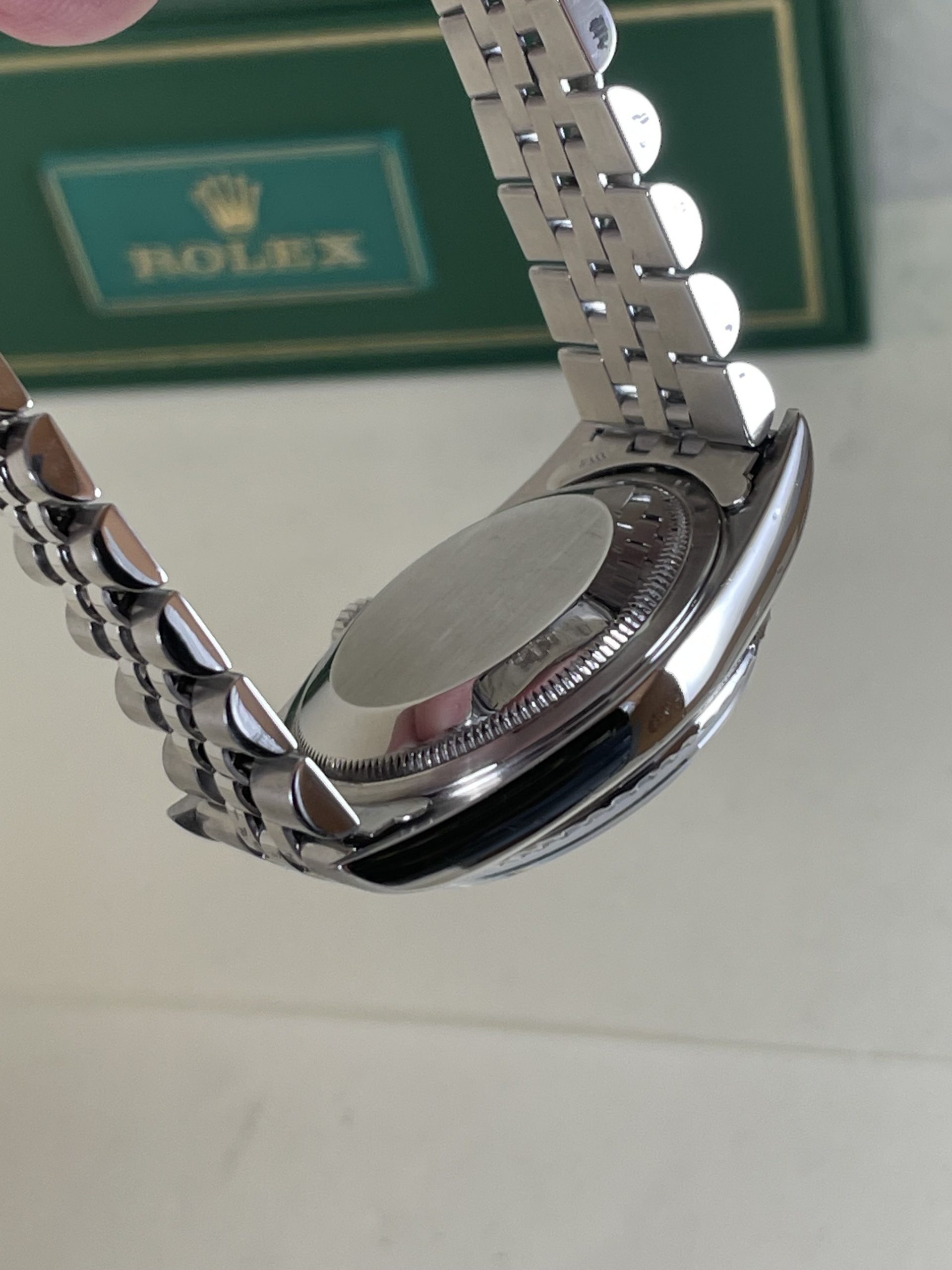 Men’s Rolex Datejust #16220 White Stick Dial - Image 2