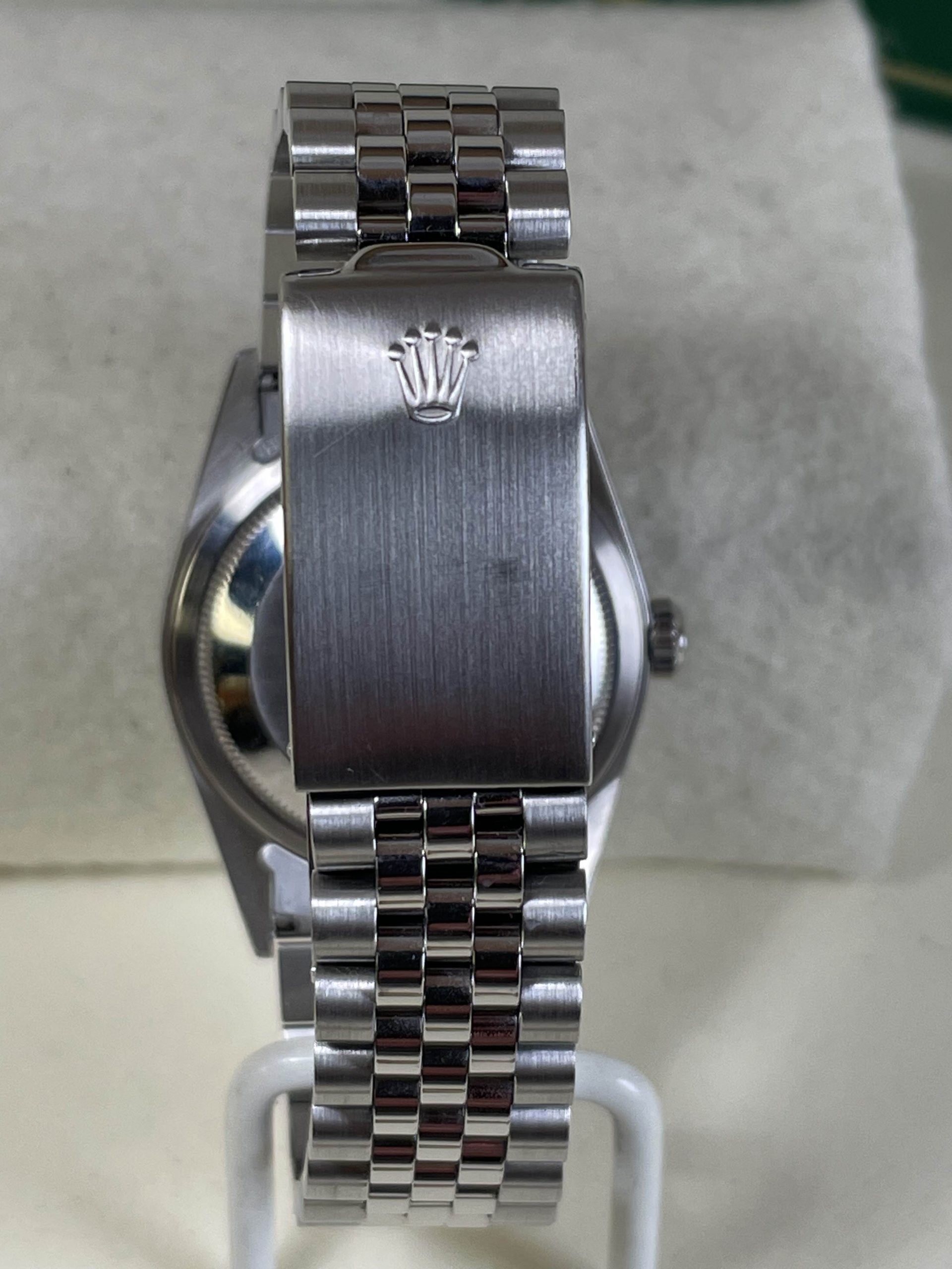 Men’s Rolex Datejust #16234 Turquoise Diamond Dial Fluted Bezel - Image 2