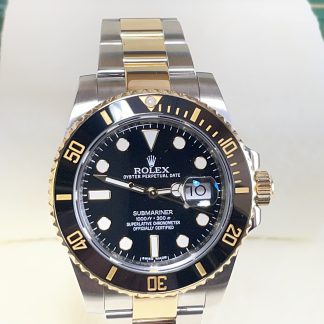 Rolex Submariner #116613LN 2 Tone Black Dial Ceramic Bezel